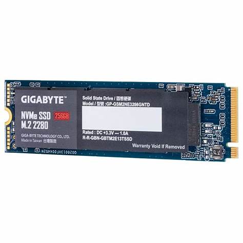 UNIDAD SOLIDA GIGABYTE NVMe M.2 2280 256 GB