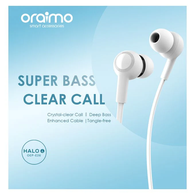 EARPHONE ORAIMO OEP-E26 BLANCO