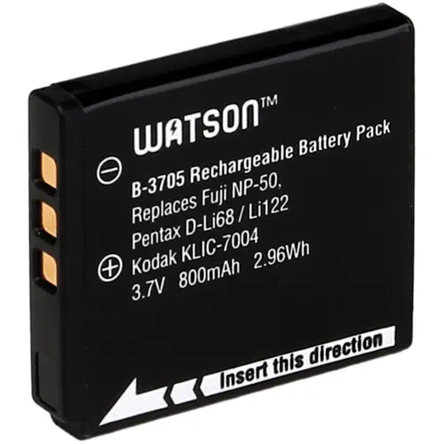 Batería de iones de litio Watson D-Li68 / NP-50 / KLIC-7004 (3,7 V, 800 mAh)