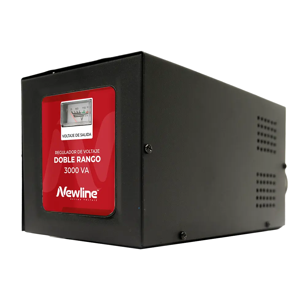 ESTABILIZADOR DOBLE RANGO / ELEVADOR DE VOLTAJE MONOFÁSICO NEWLINE 3KVA