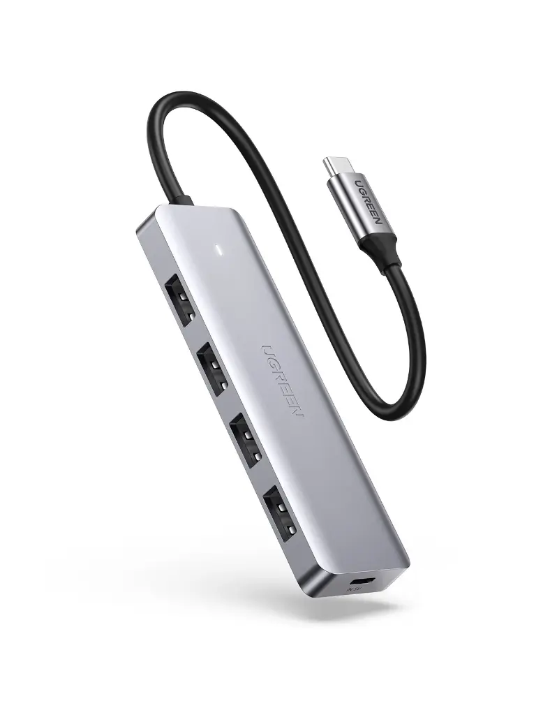 HUB SLIM TIPO C A 4 PUERTOS USB