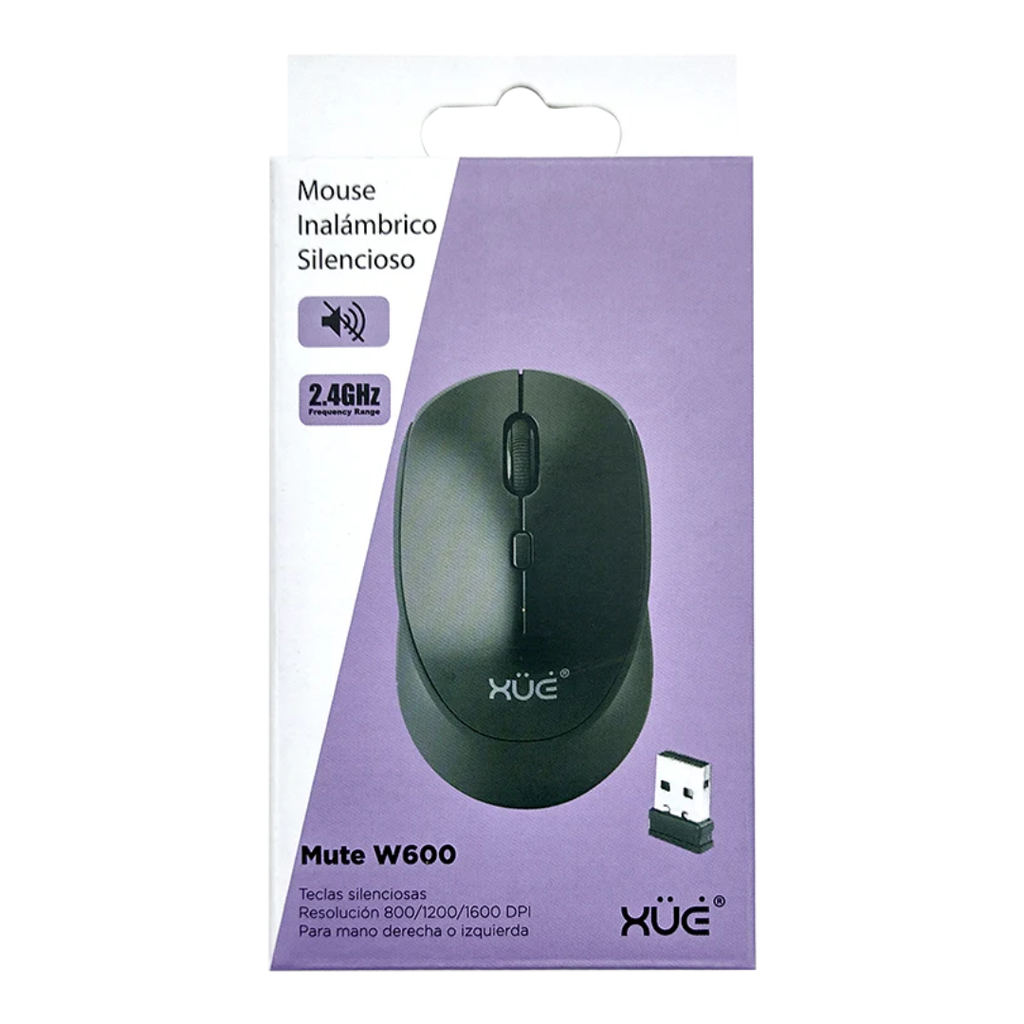 MOUSE INALÁMBRICO XUE MUTE W600