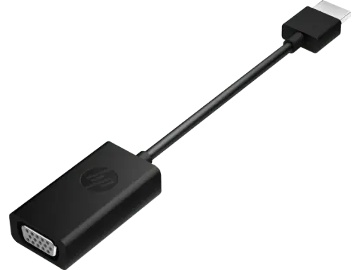 [Adaptador HDMI a VGA 1080P. Conecte su computadora portátil a su televisor, proyector y más dispositivos de visualización. Admite hasta 1080P @ 60Hz para pantalla VGA, compatible con 720P, 480P. Garantía limitada de 1 año. Largo del cable: 15 cm. Compatible con Windows. Dimensiones: 45 x 45 x 15 mm. Peso: 36 g.] ADAPTADOR HDMI A VGA HP