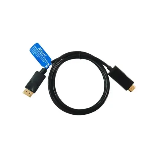 [DisplayPort a HDMI de 1.5 metros de la marca Nicols permite conectar un computador con salida DisplayPort a una pantalla o proyector con entrada HDMI. Está disponible en versiones estándar (Full HD a 30Hz) y versiones avanzadas 4K a 60Hz con materiales 100% en cobre.Especificaciones PrincipalesConectores: DisplayPort (macho) a HDMI (macho).Longitud: 1.5 metros.Uso: Unidireccional (funciona solo desde una fuente DisplayPort hacia una pantalla HDMI).Instalación: Plug & Play (sin drivers)] CABLE DISPLAY PORT A HDMI 1.5M NICOLS