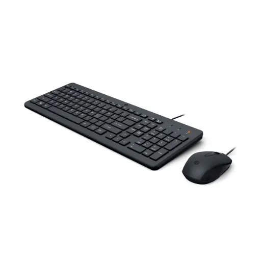 [es un conjunto de teclado delgado y mouse en color negro que usa un solo receptor USB de 2.4 GHz. Ofrece un diseño minimalista tipo QWERTY y requiere baterías AAA para el teclado y AA o AAA para el ratón.Características PrincipalesConexión: Inalámbrica de 2.4 GHz mediante un nano receptor USB.Diseño: Perfil delgado, moderno y minimalista en color negro.Distribución: Teclado completo con formato estándar QWERTY.Alimentación: 2 pilas AAA para el teclado y pilas para el mouse.] COMBO TECLADO HP SK-2064