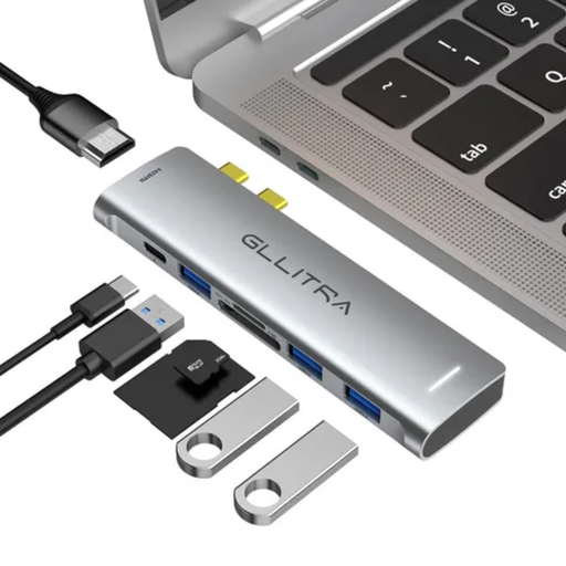 [WEB53] HUB MULTIPUERTOS GLLITRA X2 USB TIPO C