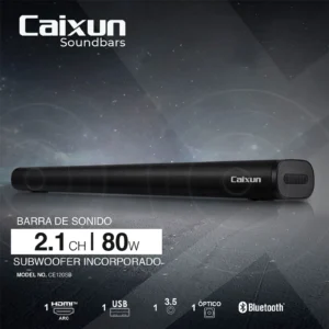 CE120SB Barra de Sonido Caixun 2.1 Ch 80 Watts de Potencia - Image 4