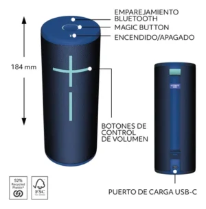 Parlante Ultimate Ears Boom 4 Plus Bluetooth Azul Cobalto - Image 3