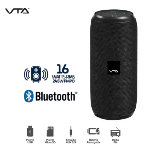 PARLANTE RECARGABLE BLUETOOTH, 16 W RMS, RADIO FM, PUERTO USB, Y MICRO SD - Image 3